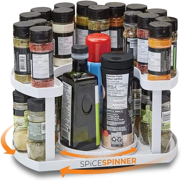 New Rotating Adjust Extendable Spice Bottle Storage Rack