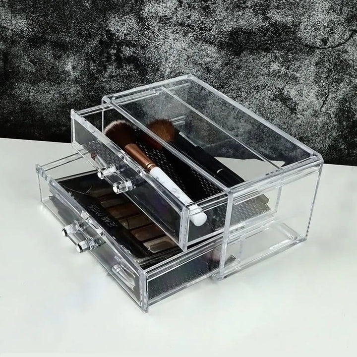 Acrylic Makeup Cosmetic Case Storage Drawer Box Organizer