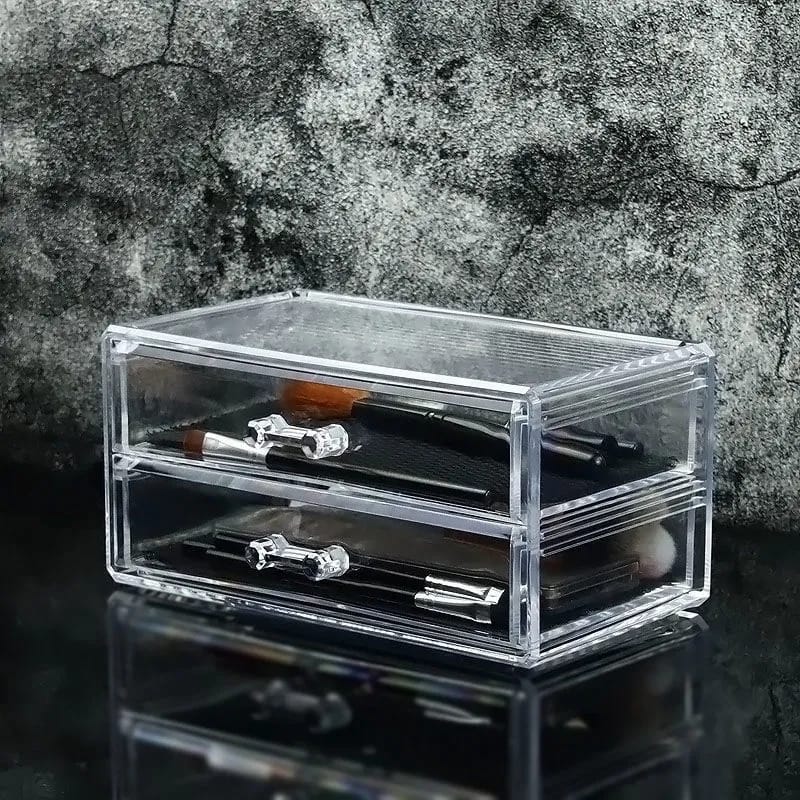 Acrylic Makeup Cosmetic Case Storage Drawer Box Organizer