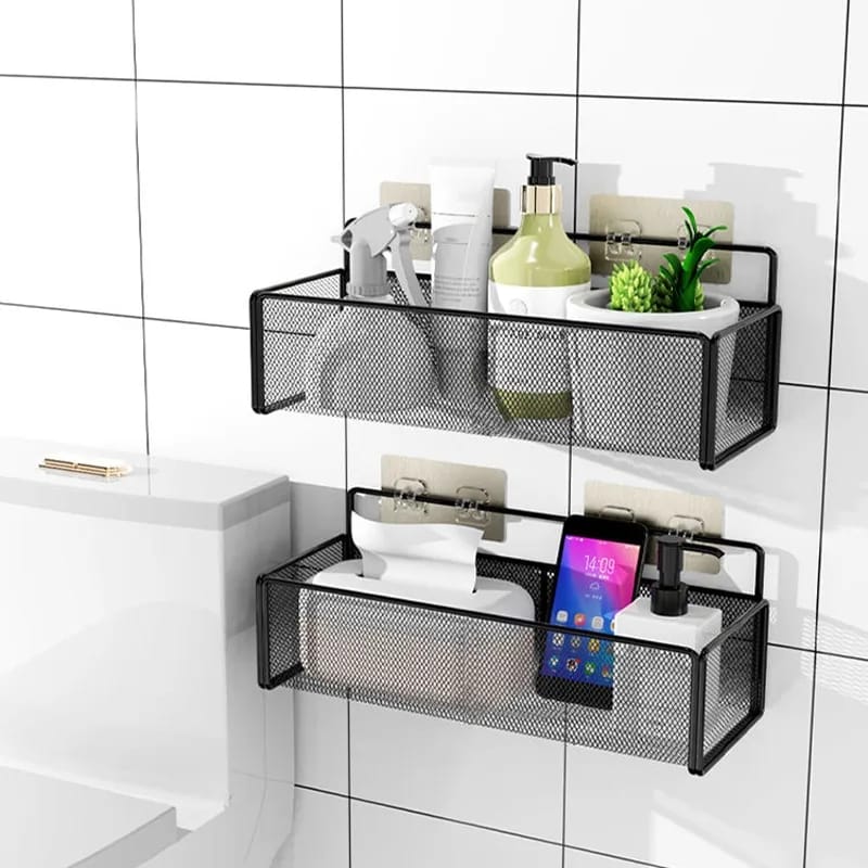 Self Adhesive Iron Shelf With Hook (Premium Quality)