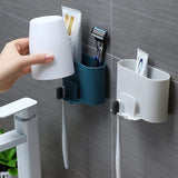 Toothpaste & Brush Holder Wall Mounted