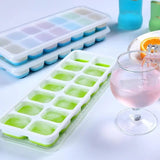 ` Silicone Ice Cube Tray With Lid