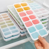 ` Silicone Ice Cube Tray With Lid