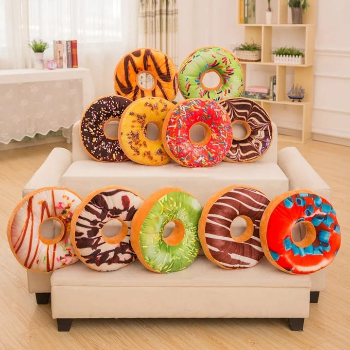 1Pc Sweet Donut Foods Soft Plush Pillow