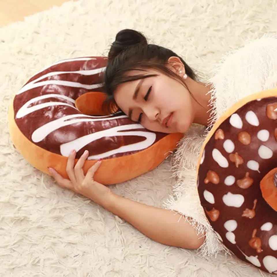 1Pc Sweet Donut Foods Soft Plush Pillow