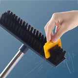 2 In 1 Floor Scrub Brush With Long Handle and Comb