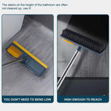 2 In 1 Floor Scrub Brush With Long Handle and Comb