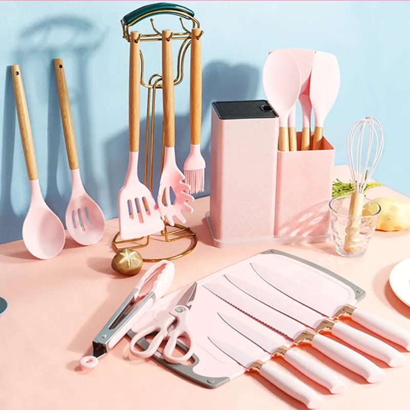 19Pcs Silicone Kitchen Utensil Set