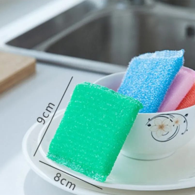 4 Pcs Double Sided Kitchen Cleaning Sponge
