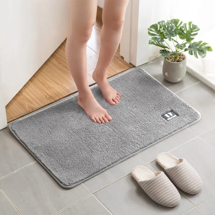 Fluffy Bathroom Mat, Non Slip Plush Carpet Bath Mat