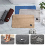 Fluffy Bathroom Mat, Non Slip Plush Carpet Bath Mat