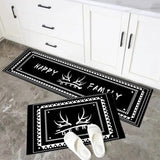 2Pcs Set Kitchen Floor Mat Non Slip-E