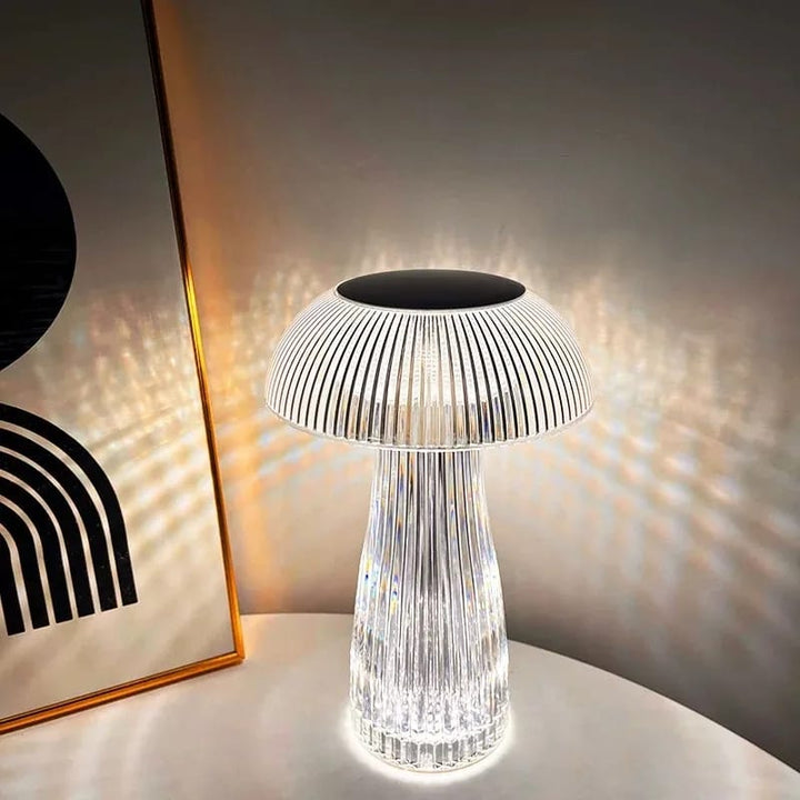 LED Touch Mushroom Lamp Cute Crystal Mushroom Lamp with Remote Control