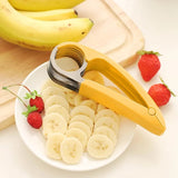 Banana Slicer Fruit Vegetable Cucumber Knife Sausage Slicer