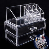 Cosmetic Organizer 2-layer Drawers Acrilico Desk Jewelry Organizer Acrylic Makeup Organizer Arrangement Storage Box