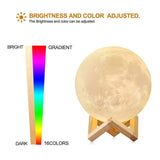 16 Colours 3D Moon Night Lamp