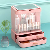 Cosmetic Storage Makeup Box With Mirror Led Light