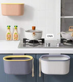 Kitchen Wall-mounted Trash Can with Lid