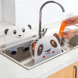 Cute Panda Sucker Sink Wash Basin Splash Water Blocking Plate