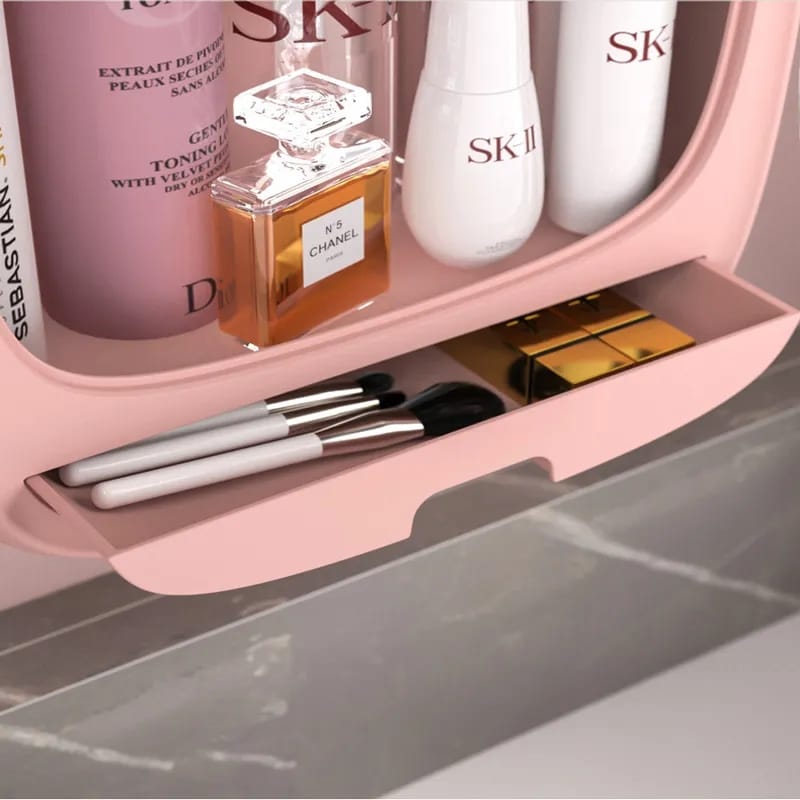 Wall Mounted Clear Makeup Organizer for Cosmetics Perfume Skin Care