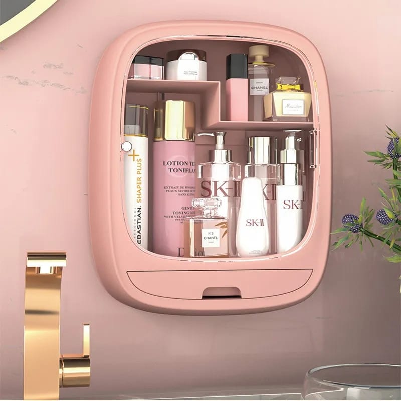 Wall Mounted Clear Makeup Organizer for Cosmetics Perfume Skin Care