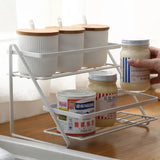 spice rack jar stand 2 layer Rack Stainless Steel Multipurpose Rack