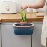 Kitchen Wall-mounted Trash Can with Lid