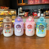 Cartoon Animal Plastic Drinking Bottle Leakproof for Girl School Sport