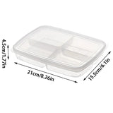 Refrigerator frozen meat four-compartment food freezer box