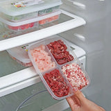 Refrigerator frozen meat four-compartment food freezer box