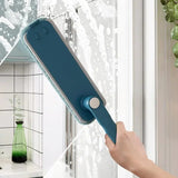 360°Rotatable Brush with Folding Long Handle, Microfiber Flat Floor mop Rotatable Cleaning Brush