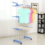 Stainless Steel Strong Standing Three Layer Drying Clothes Rack