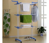 Stainless Steel Strong Standing Three Layer Drying Clothes Rack