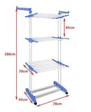 Stainless Steel Strong Standing Three Layer Drying Clothes Rack