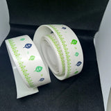 white printed sealing tape