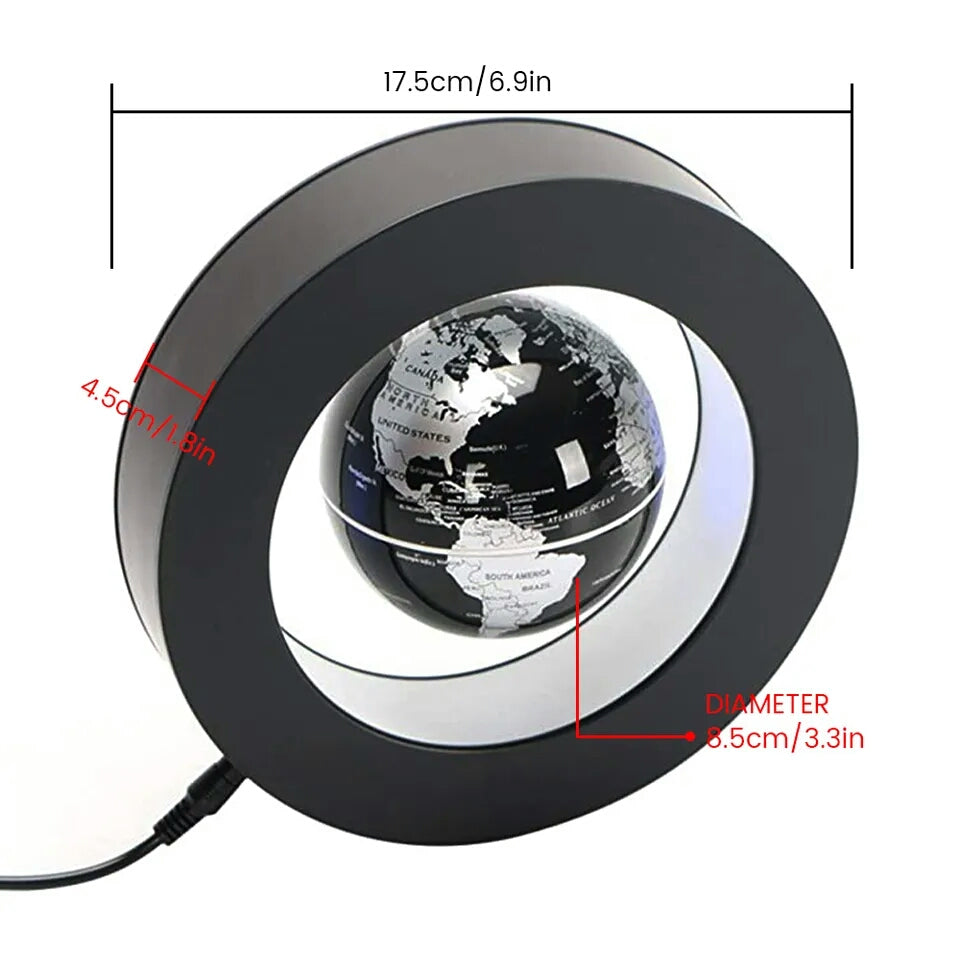 LED Novelty Round Floating Globe Magnetic Levitation Antigravity Children