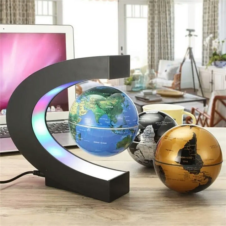LED Floating Globe Magnetic Levitation Desk Night Lamp