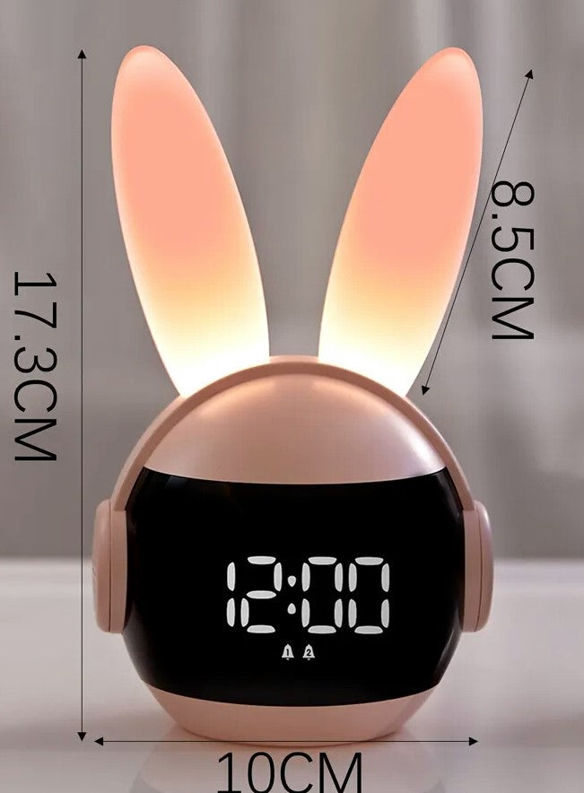 Rainbow Rabbit LED Digital Alarm Clock Electronic LED Display Sound