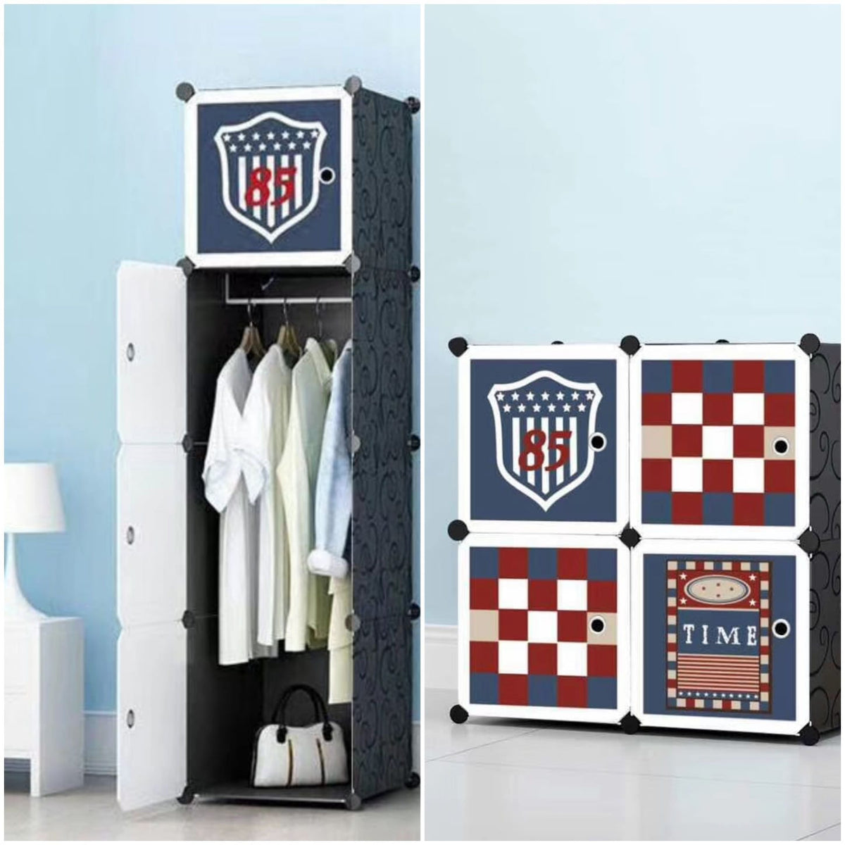 Cube Storage Organizer, 4-Cube Closet Storage Shelves