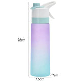 Outdoor Sports Water Bottle 700ml, Spray Water