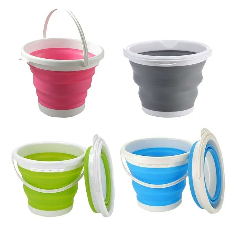 10 LTR Foldable Silicone Multi Purpose cleaning Bucket