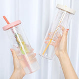 700ml Fruit Infuser Water Bottle Portable Sports Lemon Juice Bottle