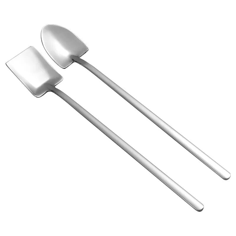 STAINLESS STEEL STRAW WITH SPOON PACK OF 3