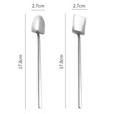 STAINLESS STEEL STRAW WITH SPOON PACK OF 3