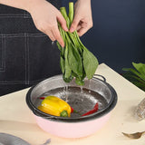 RICE COLANDER WITH 2 HANDLES STAINLESS STEEL POLISHED (NON-MAGNETIC 🧲)