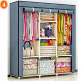 High Capacity 3 Door Folding Wardrobe Cupboard