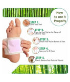 10 pcs KINOKI Cleansing Detox Foot Pads Toxins Stress Relief