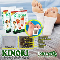 10 pcs KINOKI Cleansing Detox Foot Pads Toxins Stress Relief