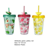 480ml Straw Cup  Water Cup with Lids