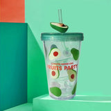 480ml Straw Cup  Water Cup with Lids